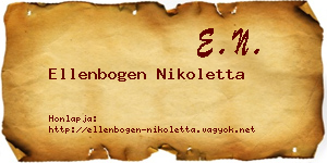 Ellenbogen Nikoletta névjegykártya